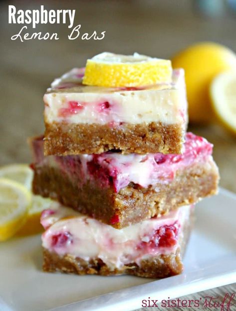 Rasberry Lemon Bars, Raspberries Recipes, Raspberry Lemon Bars, Easter Salads, Lemon Raspberry Bars, Raspberry Recipe, Raspberry Bars, Raspberry Desserts, Lemon Bar