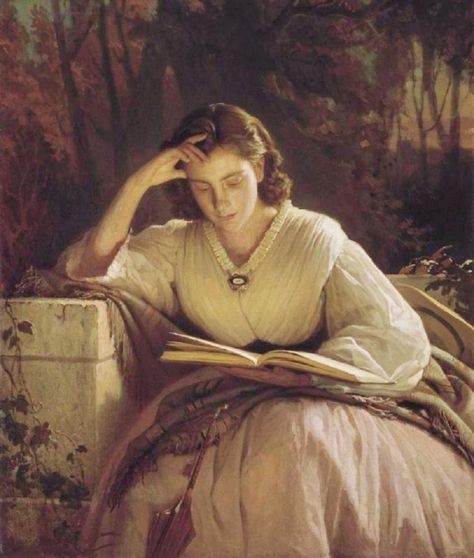 ''Whilst Reading: A Portrait of Sofia Kramskoya, the Painter’s Wife'' by Ivan Kramskoi, 1866 People Reading, An Open Book, Mary Cassatt, Pierre Auguste, Reading Art, 수채화 그림, Pierre Auguste Renoir, Oil Canvas, Margaret Atwood