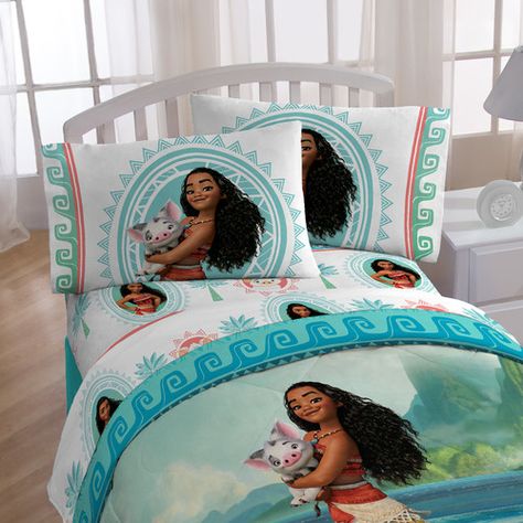 Moana Nursery, Moana Bedroom, Disney Decorations, Disney Princess Bedroom, Bee Room, Princess Bedrooms, Toddler Bed Set, Kids Bedding Sets, Disney Moana