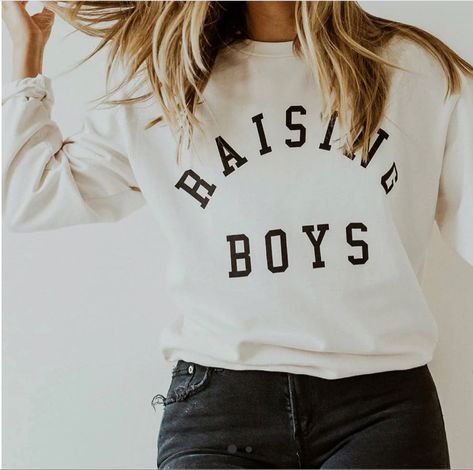 for all those boy moms out there here’s a great Mother’s Day gift. Let the world know you’re raising boys because it’s not easy I know from experience. They also have a raising legends version which is pretty rad too. Mother's Day | gifts for her | gifts for Mom | sweatshirts | boy mom gifts | boy moms #MomGifts #GiftsForHer #Giftsformom #MothersDay #boymom Follow my shop @K.RayCollective on the @shop.LTK app to shop this post and get my exclusive app-only content! #liketkit #LTKGiftGuide #L Raising Legends, Mothers Of Boys, Raising Boys, Boys Sweatshirts, Mom Sweatshirt, Knit Sweatshirt, Pullover Shirt, Kids Sweatshirt, Casual Sweatshirt