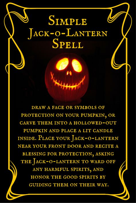 Jack-o-lantern spell, magic, Samhain, wicca, witch Jack O Lantern History, Samhain Protection, Samhain Spells, Samhain Wicca, Witch Holidays, Samhain Ideas, Protection Rituals, Grey Witch, Witchcraft Stuff