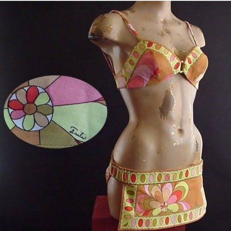 Emilio Pucci Vintage, Pucci Vintage, Emilio Pucci, Festival Bra, Bathing Suit, Collectibles, Electronics, My Style, Bra