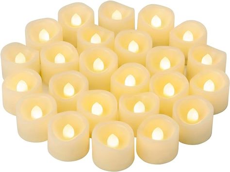 24 PCS LED Flameless Flickering Tea Lights Votive Candle Battery Operated/Electric Flicker LED Tealight Bulk Fake Candles for Halloween Christmas Wedding Party Decorations etc.(Warm White) : Amazon.co.uk: Lighting Candles For Halloween, Mood Candles, Christmas Wedding Party, Fake Candles, Flameless Tea Lights, Candle Picture, Battery Operated Tea Lights, Bulk Candles, Halloween Lanterns