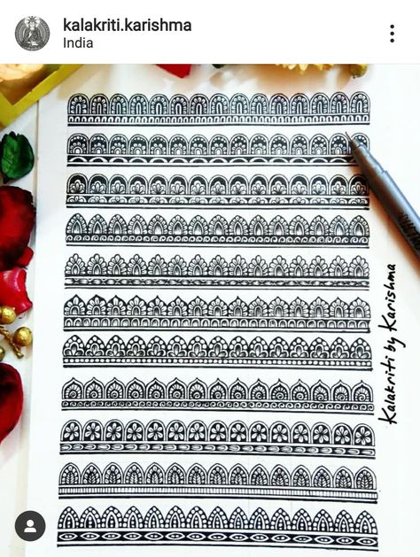 Mandala Arts, Henna Mandala, Easy Mandala Drawing, Flower Drawing Tutorials, Mandela Art, Art Sketches Doodles, Mandala Art Therapy, Geometric Design Art, Simple Mandala