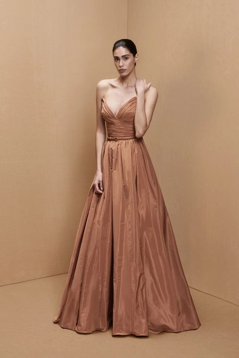 Zuhair Murad Resort 2025 Fashion Show | Vogue Zuhair Murad Resort, Orange Formal Dresses, Resort 2025, Fashion Creator, 2025 Fashion, Goddess Dress, White Gowns, Zuhair Murad, Black Gown