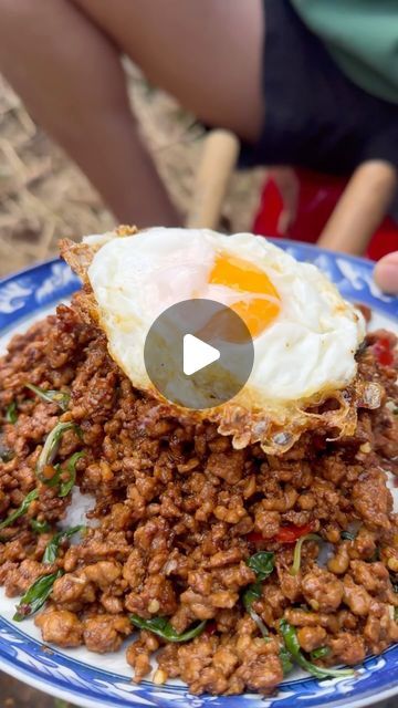 Vincent Yeow Lim on Instagram: "Pad Kra Pao, pork and holy basil stir fry I could eat this everyday literally. I used to stay with my friend, eat Pad Kra Pao and train Muay Thai everyday. He said said to me “fighter must eat rice and meat or easy KO”. #Muaythai #padkrapao #thailand #yumyum #wok" Basil Stir Fry, Pad Kra Pao, Rice And Meat, Easy Thai Recipes, Pad Thai Noodles, Thailand Food, Favorite Recipes Dinner, Asian Inspired Recipes, Asian Foods