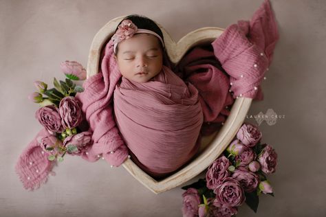 Newborn Photography Setup, Lil Miss, Pink Photography, Pink Newborn, Pink Wrap, Newborn Swaddle, Swaddle Sets, Dark Rose