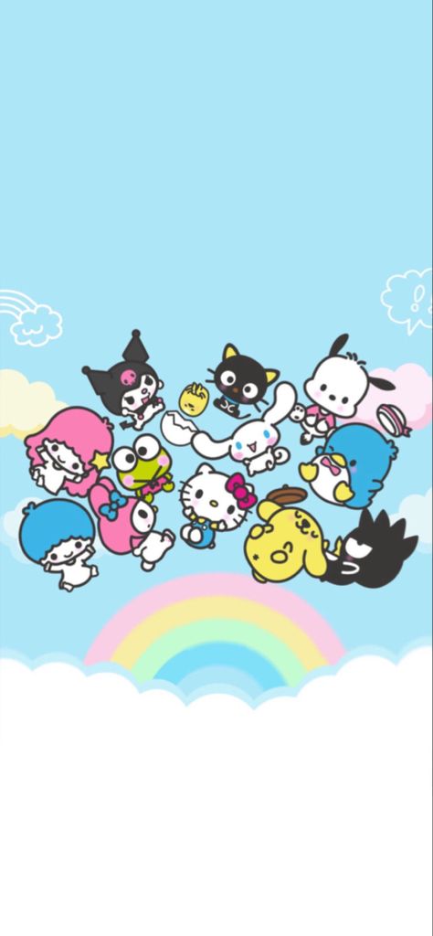 Hello Kitty Crew Wallpaper, Hello Kitty And Friends Wallpaper, Grunge Wallpapers, Hello Kitty Theme Party, Blurry Aesthetic, Kitty Theme, Kitty Pictures, Hello Kitty Themes, Kitty Art