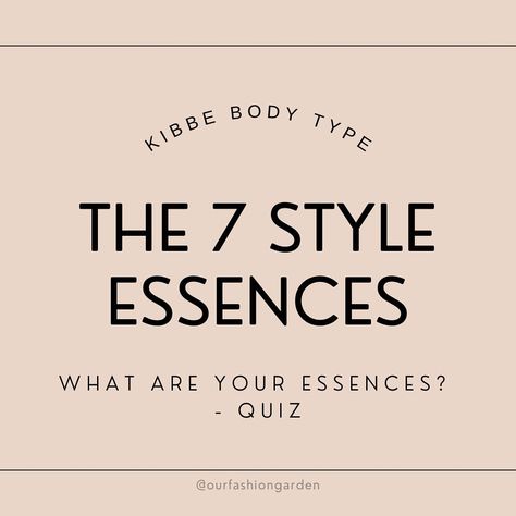 The 7 style essences + QUIZ Style essences are, in a few words, a reflection of your inner self with a mix of your outer self. The way… | Instagram Kitchener Essence, Inner Self, No Way, Body Types, Meant To Be, The Way, Essence, Education, Instagram