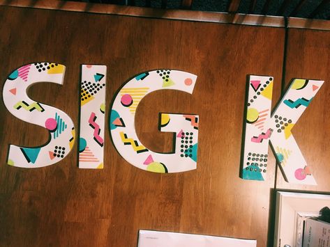 Sigma Kappa Letters Painted, Painted Greek Letters Wooden, Greek Letters Painted Sorority, Painted Sorority Letters Wooden, Sorority Letters Painted Wooden, Sorority Wooden Letters, Wooden Sorority Letters, Painted Sorority Letters, Letter Painting Ideas