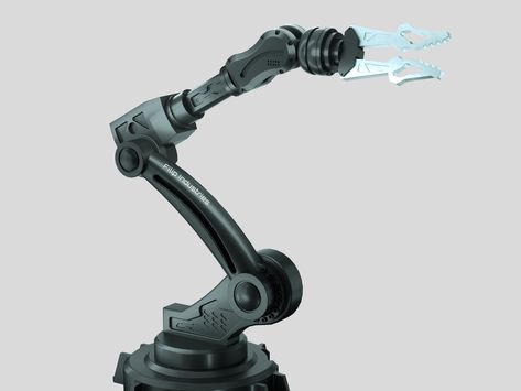 Industrial Robotic Arm by rastovicfilip Robotic Arms Concept, Robotic Arm Steampunk, Robotic Arm Design, Robotic Arms, Industrial Robotic Arm, Mechanical Arm, Robotic Arm, Character Designs, Robotics