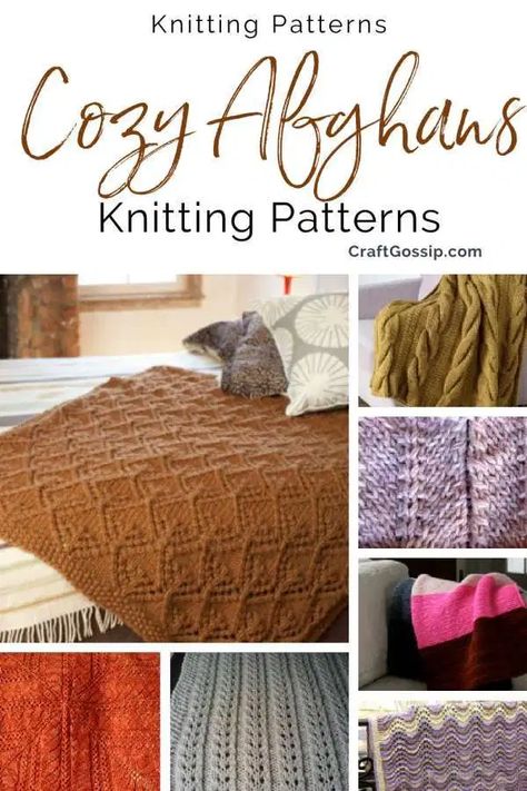 8 Knitted a Cozy Lap Afghan Patterns for Winter – Knitting Knit Lapghan Pattern Free, Free Hat Knitting Patterns, Patchwork Afghan, Lap Afghan, Knit Afghan Patterns, Garter Stitch Knitting, Winter Knitting, Knit Top Patterns, Knit Cardigan Pattern