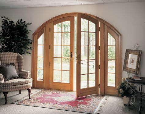 Best Patio Doors for Your Home | Next Door and Window Arched French Doors Interior, French Door Decor, Arched Interior Doors, Arched French Doors, Custom French Doors, Porte In Ferro, Exterior Door Designs, Interior Exterior Doors, Glass French Doors