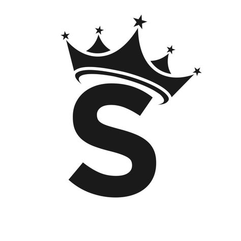 Letter S Crown Logo for Beauty, Fashion, Star, Elegant, Luxury Sign Letter S With Crown, Logo For Beauty, 2024 Tattoo, Medicine Logo, Smile Logo, The Letter Y, Feather Logo, Charity Logos, Energy Logo