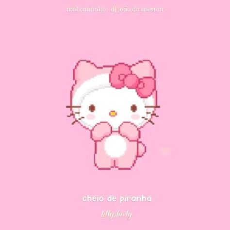 Gif Pink Background, Gif Pink, Dance Gif, Pink Background, Hello Kitty, Gif, Kitty, Pink