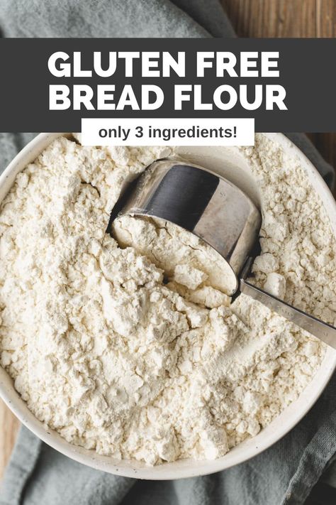 Gluten Free Bread Flour Gluten Free Bread Flour, Gluten Free Flour Recipe, Tarte Vegan, Gluten Free Flour Mix, Heinz 57, Pain Sans Gluten, Gluten Free Flour Blend, Homemade Gluten Free, Gluten Free Dairy Free Recipes