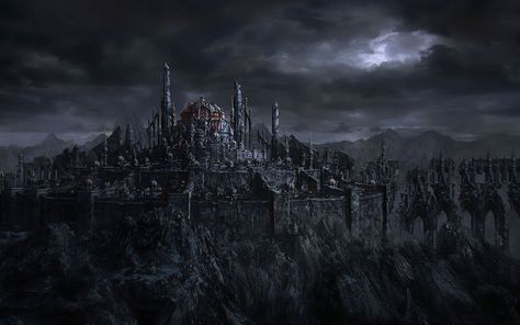 Places PT. 3 - Album on Imgur Castle Ruins Art, Castle Fantasy Art, Ruined City, Old Castle, Dark Castle, Gothic Castle, Castle Aesthetic, Fantasy Wolf, New Fantasy