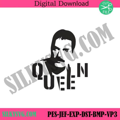 Queen Band Machine Embroidery Design Download, Freddie Mercury Silhouette Embroidery Digital Design File, Rock Band Machine Embroidery Instant Download, https://silkysvg.com/product/queen-band-machine-embroidery-design-download-freddie-mercury-silhouette-embroidery-digital-design-file-rock-band-machine-embroidery-instant-download-th04072024br56/, 3.8 Check more at... Freddie Mercury Silhouette, Silhouette Embroidery, Embroidery Design Download, Queen Band, Trending Svg, Freddie Mercury, Logo Embroidery, Machine Embroidery Design, Rock Band