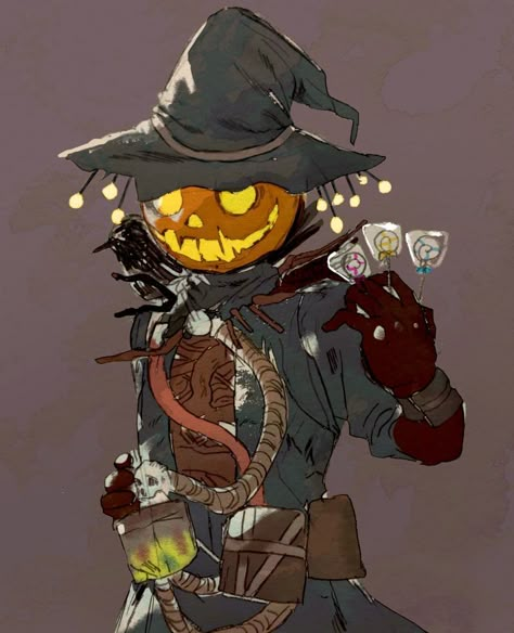 Apex Legends | Bloodhound pumpkin skin halloween event Character Design Halloween, Pumpkin Head Character Design, Apex Legends Halloween, Pumpkin Character Design, Pumpkin Anime, Pumpkin Head Art, Halloween Character Design, Bloodhound Apex Legends, Apex Legends Bloodhound