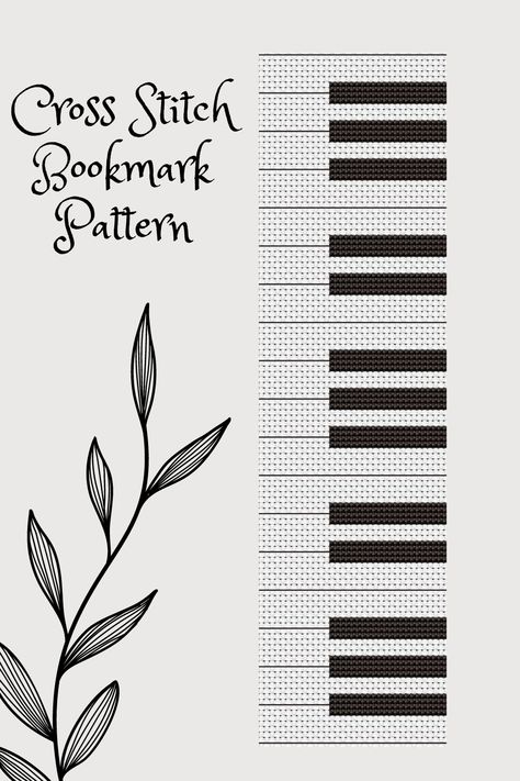 Piano Bookmark Cross Stitch Pattern, Music Instrument Bookmark, Book Cross Stitch Pdf, Bookmark Embroidery, Easy Cross Stitch Design Cross Stitch Music Instruments, Piano Bookmark, Book Cross Stitch, Bookmark Cross Stitch Pattern, Bookmark Cross Stitch, Cross Stitch Bookmark, Stitch Bookmark, Embroidery Easy, Easy Cross Stitch