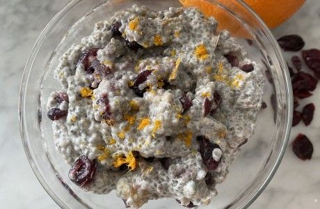 Orange Cranberry Chia Pudding Coconut Milk Yogurt, Power Breakfast, Orange Cranberry, Chia Pudding, Dried Cranberries, Coconut Milk, Chia, Whole Food Recipes, Cranberry