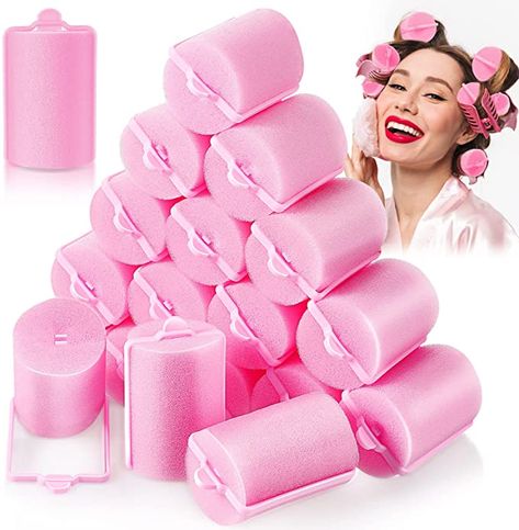 Sponge Curlers, Foam Curlers, Sponge Hair Rollers, Foam Rollers Hair, Diy Curls, Wet Set, Boring Hair, Beautiful Curls, Foam Roller