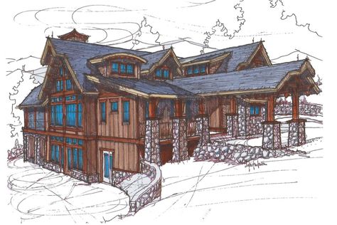 Lodge Floor Plans, Log Cabin House Plans, Unique Floor Plans, Rustic House Plans, Mansion Floor Plan, Cottage Style House Plans, Garage Floor Plans, Craftsman Exterior, Cabin Floor Plans