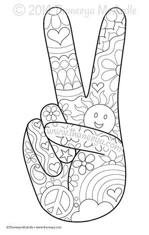 Color Fun Coloring Page Blank by Thaneeya Peace Coloring Pages, Retro Coloring Pages, Peace Color, Thaneeya Mcardle, Adult Colouring Printables, Love Coloring Pages, Printable Ideas, Free Adult Coloring Pages, Printable Adult Coloring Pages