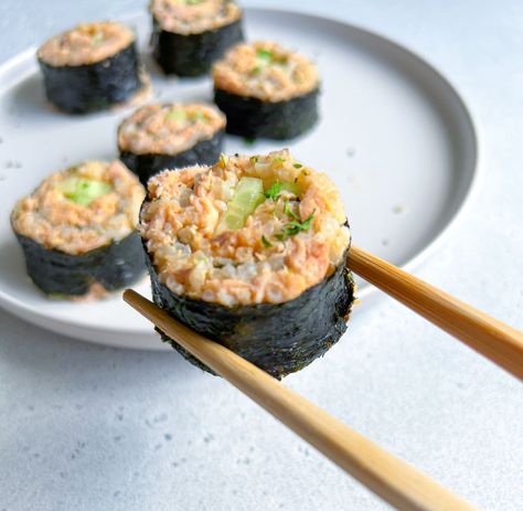 Salmon Sushi Rolls The Modern Nonna, Salmon Rolls, Modern Nonna, Hyper Focus, Salmon Sushi Rolls, Rice Sushi, Sushi Recipes Homemade, Sushi Roll Recipes, Healthy College