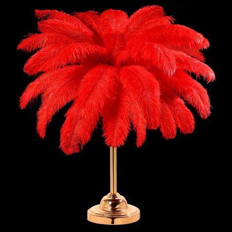 PRICES MAY VARY. Ideal Package to Meet Your Needs: you will receive 30 pieces of red ostrich feathers, measuring about 16-18 inches/ 40-45 cm, adequate in quantity can satisfy your diverse decoration demands; You can also share them with your friends and family to experience the beautiful atmosphere Large Ostrich Feathers: the red feathers for crafts are decorated with ostrich feathers, soft and smooth, light and fluffy, no smell, all the feathers have been cleaned, can be applied as decorations Masquerade Party Centerpieces Amazon.com, Flower Ball Centerpiece With Feathers, Centerpieces For Party Amazon.com, Money Tree Centerpiece For Horse Racing Fan, Red Cylinder Vase Centerpiece, Feather Candle Centerpieces, Red Party Centerpieces, Red And White Event Decor, Art Deco Wedding Centerpieces Roaring 20s