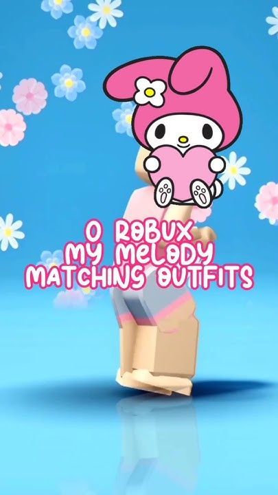 No Robux Outfits, Melody Outfit, My Melody Outfit, Match Me, My Melody, Matching Outfits, Fun Stuff, Hello Kitty, Kitty