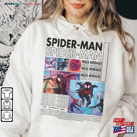 Spider Man Movie Shirt Spidey 2099 Sweatshirt Classic Check more at https://greatshirtmusic.com/product/spider-man-movie-shirt-spidey-2099-sweatshirt-classic/ Superhero Pictures, Spider Man Movie, Man Movies, Dtf Print, Miles Morales, Movie Shirts, Outfit Winter, Cute Doodles, Sweatshirt Hoodie