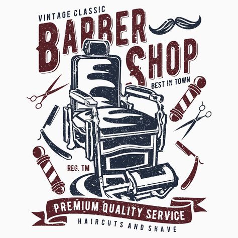 Vintage Classic Barber Shop Logo Barber Shop, Barber Shop Poster, Barber Poster, Barber Shop Logo, Classic Barber Shop, Vintage Barbershop, Barber Shop Sign, Barber Shop Interior, Barber Gifts