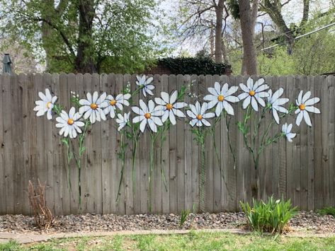 Fairy Garden Ideas Enchanted Forest, Outside Sheds, Painted Shed, Garden Fence Art, Flower Mural, Garden Mural, Diy Raised Garden, Garden Arbor, Fence Art