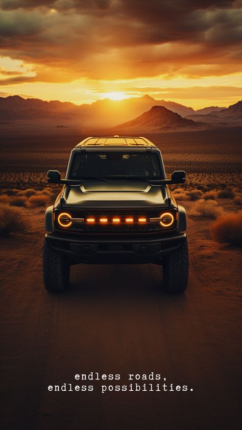 Embark on a journey of endless possibilities with our free wallpaper featuring the rugged 4x4 Ford Bronco. Perfectly crafted for iPhone screens, this beautiful wallpaper background embodies the spirit of adventure and freedom. Download your free wallpaper today and let each glance at your screen remind you of the unexplored paths and boundless adventures that await. Seize the essence of the open road – your adventure starts with this stunning free wallpaper download! #BroncoAdventures Bronco Wallpaper Iphone, Ford Bronco Wallpaper Iphone, Ford Bronco Wallpaper, Bronco Wallpaper, Broncos Wallpaper, Wallpaper Iphone Boho, Swag Quotes, 4x4 Off Road, Beautiful Wallpapers Backgrounds