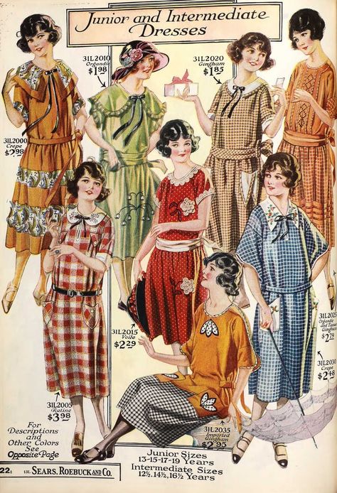 1920s Sears Catalog, 1920s Fashion Catalog, 1930s Sears Catalog, 1930s Teenage Fashion, 1929s Fashion, 1920s Fashion Magazine, 1923 Fashion, 1922 Fashion, 1920s Inspired Fashion