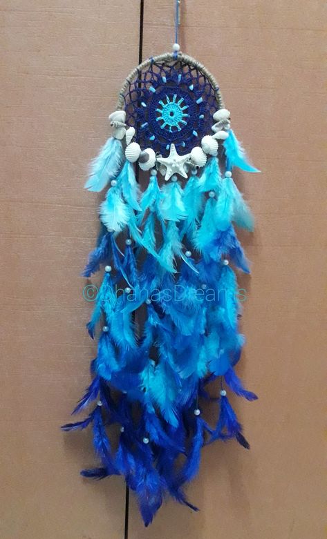 Ocean theme dreamcatcher #sea #atthebeach #seadreamcatcher #oceandreamcatcher #beachyfeels #handmade Ocean Theme, Ocean Themes, Dreamcatchers, Dream Catchers, Under The Sea, Sea Shells, Dream Catcher, Shells, Quick Saves