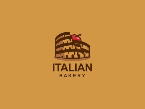 Italian Bakery by Taufik Rizky A Bakery Concept, Vintage Tshirt Design, Nautical Logo, Italian Bakery, Logo Sketches, Owl Logo, Logo Making, Logo Idea, Bakery Design