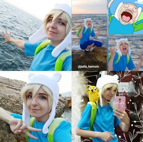 Finn Cosplay Adventure Time, Finn Adventure Time Cosplay, Finn The Human Cosplay, Cosplay Duos, Finn Cosplay, Dressup Ideas, Adventure Time Cosplay, Adventure Time Cartoon, Cosplay Inspo