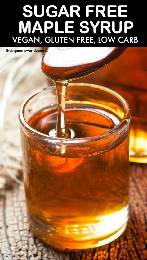 Easy Keto Maple Syrup, Low Carb Syrup, Low Carb Syrup For Pancakes, Best Pancake Syrup, Keto Pancake Syrup Recipe, Sugar Free Maple Syrup Recipe, Keto Simple Syrup Recipe, Keto Maple Syrup Recipe, Keto Syrup For Pancakes