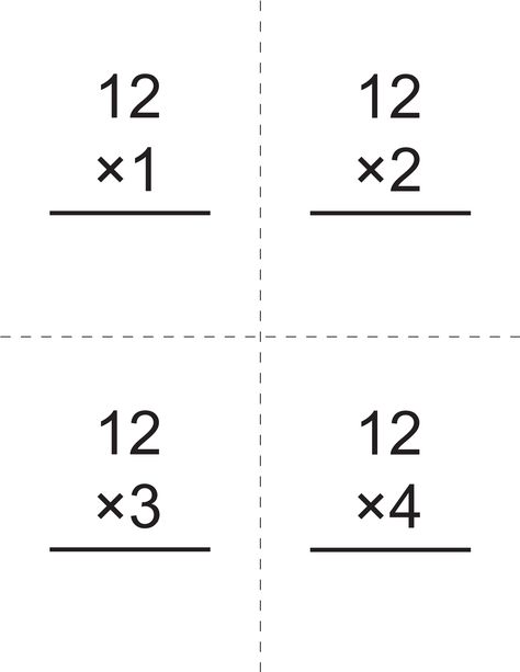 Multiplication Flash Cards Printable, Math Club Activities, Multiplication Flash Cards, Multiplication Cards, Learn Multiplication, Flash Card Template, Multiplication Worksheet, Multiplication Flashcards, Doctors Note Template