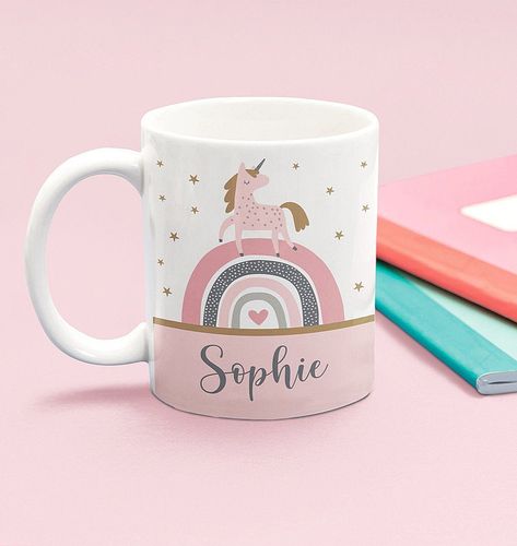 custom painted mug custom pet mug mug custom natal mug design minimalist custom rhinestone tumbler custom cup of noodles Mug Design Ideas, Mug Custom Design, Unicorn And Rainbow, Kids Mug, Painted Mug, Sublimacion Ideas, Unicorn Mug, Rainbow Mug, Picture Mugs