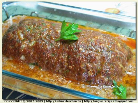 Angie's Recipes . Taste Of Home: German Meatloaf Falscher Hase Hungarian Meatloaf, Grammas Recipes, Pork And Beef Meatloaf, German Meatloaf, German Recipes Dinner, German Meat, Meat Loaves, Easy German Recipes, German Things