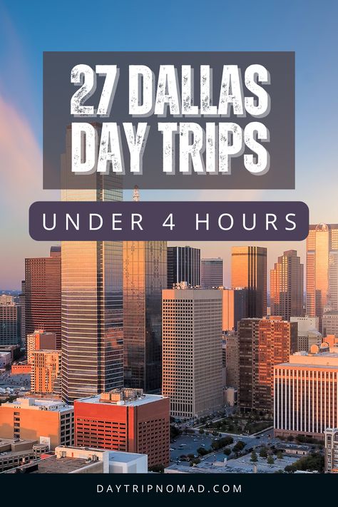 Ready for an adventure without the long drive? Check out our list of 27 quick escapes from Dallas, featuring everything from the art-filled streets of Fort Worth to the tranquil waters of Lake Texoma. Your next day trip is closer than you think! Dallas Day Trips, Day Trips From Dallas, Canton Trade Days, Dinosaur Valley State Park, Six Flags Over Texas, Lake Texoma, Dinosaur Tracks, One Day Trip, Autumn Park