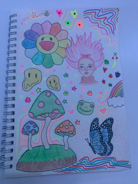 Indie Drawing Ideas, Paint Sketchbook, Vinyl Art Paint, Journal Drawing, Drawing Ideas Easy, Indie Drawings, Drawing Journal, Indie Art, Book Drawing