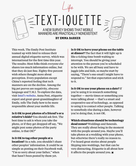 Text Etiquette, Cell Phone Etiquette, Texting Etiquette, Etiquette Classes, Phone Etiquette, Kids Cell Phone, Etiquette Rules, Business Etiquette, Rude People