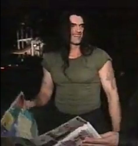 Peter Steele Smiling Peter Steele Smiling, Pete Steele, Type 0 Negative, Peter Steele, Type O Negative, Afraid Of The Dark, I'm With The Band, Long Hair Styles Men, Real Man