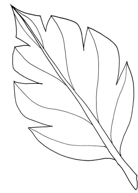 Leaf Template Printable, Paper Flower Art, Fiesta Tropical, Tree Stencil, Wool Applique Patterns, Paper Flower Crafts, Paper Leaves, Leaf Template, Animal Crafts For Kids