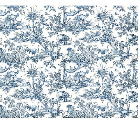 ANTILLES TOILE, Navy, ATWW15171, Collection Antilles from Anna French Images Victoriennes, Toile Wallpaper, Anna French, Toile Pattern, Blue Toile, Navy Wallpaper, Toile Fabric, Tableau Design, Luxury Wallpaper