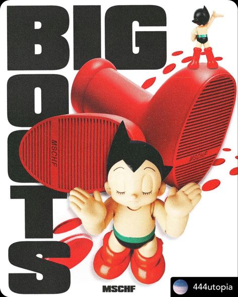 Red Astro boy boots Big Red Boots, Big Boots, Boy Boots, Printable Wall Poster, Gig Poster, Vintage Poster Design, Toy Art, Astro Boy, Cover Art Design